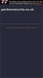 Mobile Screenshot of gardnersecurity.co.uk